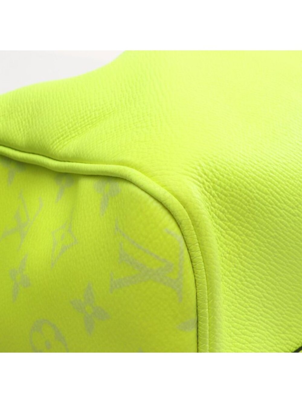 Louis Vuitton Boston Bag Keepall Bandouliere 50 Neon Yellow Leather Canvas - Picture 9 of 10